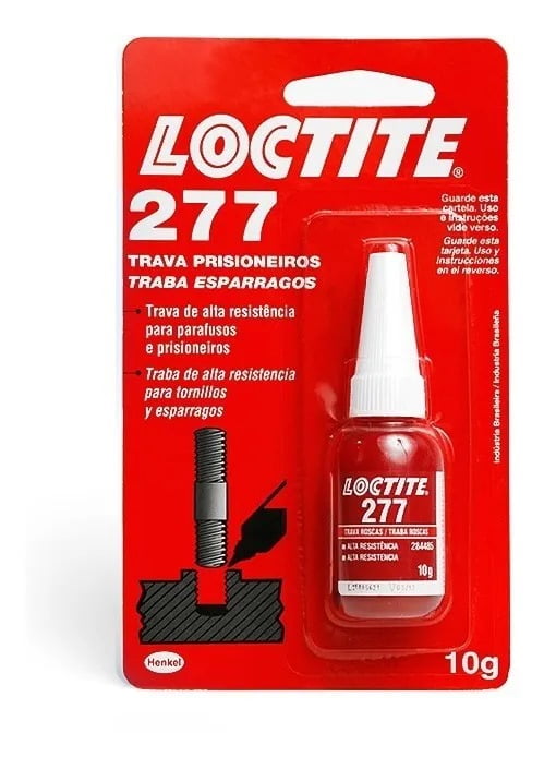 TRAVA ROSCA/ LOCTITE/ COLA/ VERMELHA/ PARAFUSO/ TRATOR/ MOTOR/ MAQUINA AGRICOLA/