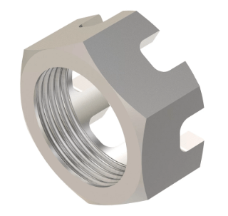 R111010 - Porca Ranhurada Hexagonal, M22