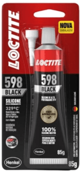 COLA598 - Cola Silicone Loctite 598 Black Alta Temperatura