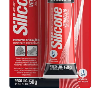 SILICONE VERMELHO/ TEKBOND/ ALTA TEMPERATURA/ JUNTA DE MOTOR/ CAIXA DE CAMBIO/ CARTER DE OLEO/ BOMBA D'AGUA/ TERMOSTATO/ ACÉTICO/ 