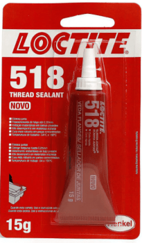 COLA518 - Adesivo Loctite 518 Veda Flange Anaeróbico Médio Torque 15g 