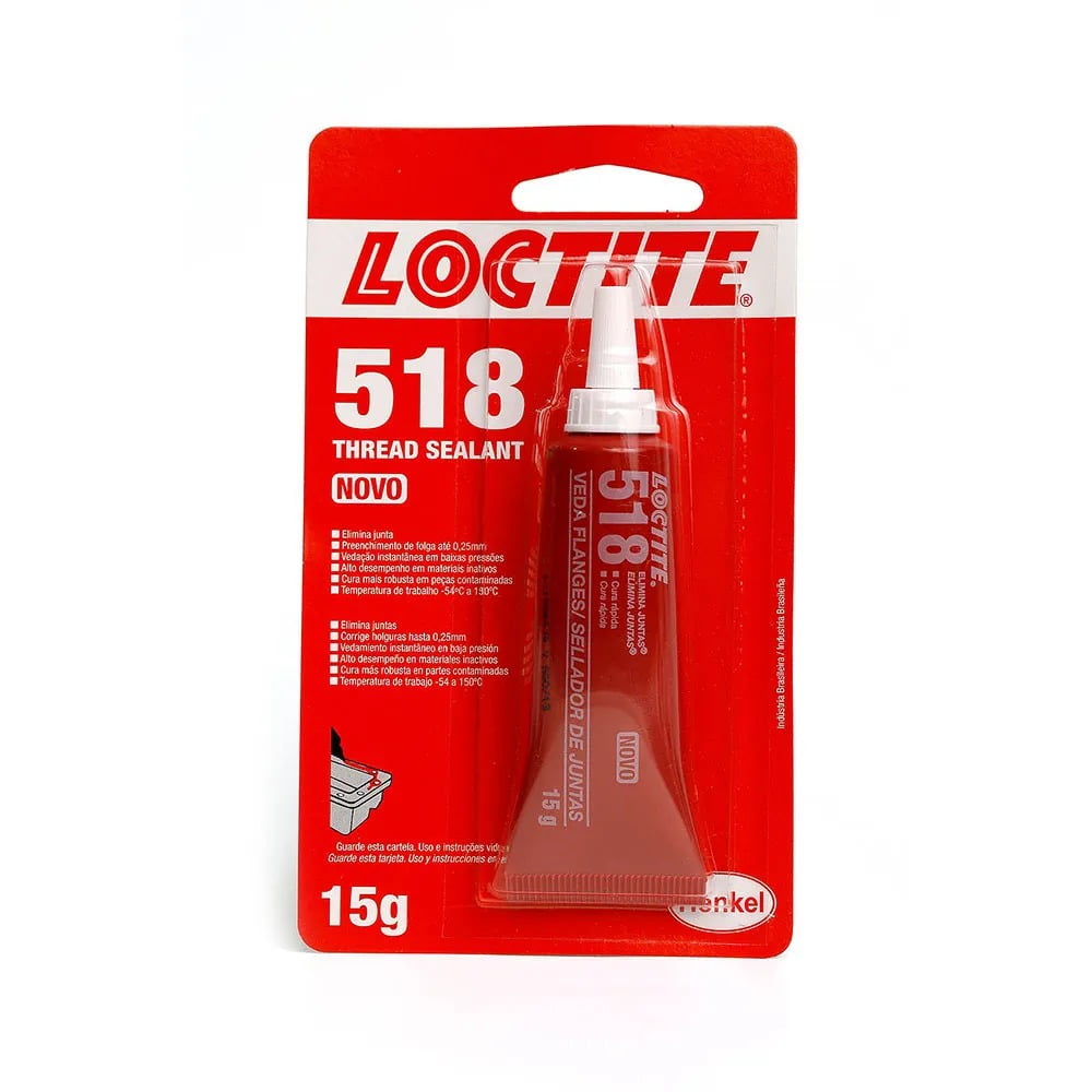 COLA 518 VEDA FLANGE/ LOCTITE 518/ SELA JUNTAS/ CURA RÁPIDA/ TRATOR/ PEÇA/ MÁQUINA/ AUTOMOTIVO/ JOHN DERRE/ CASE/ VALTRA/ NEW HOLLAND