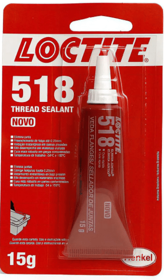 COLA518 - Adesivo Loctite 518 Veda Flange Anaeróbico Médio Torque 15g